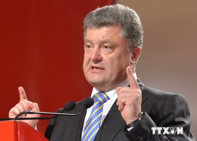 Tỷ phú Poroshenko chính thức đắc cử Tổng thống Ukraine. (Ảnh: AFP/TTXVN)