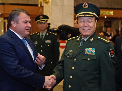 Phó Chủ tịch Quân ủy Trung ương Trung Quốc (CMC) Quách Bá Hùng trong chuyến thăm Nga năm 2011.