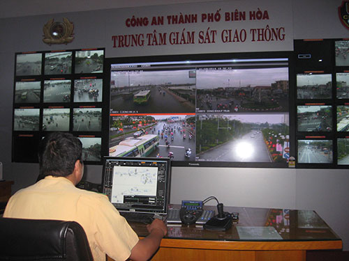 Hệ thống giám sát qua camera tại Đội CSGT TP Biên Hòa