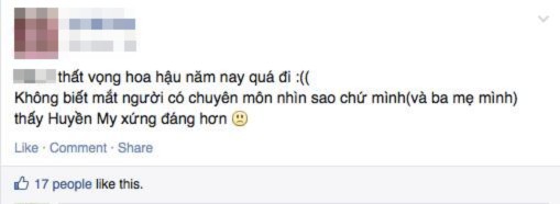 Cư dân mạng tiếc nuối cho Á hậu 1 Huyền My 14 Cư dân mạng tiếc nuối cho Á hậu 1 Huyền My 14