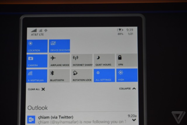 Các tính năng mới trên Windows 10 for phone windows 10