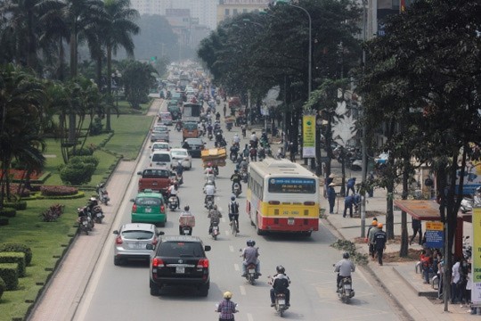 Hàng cây xanh đường Nguyễn Chí Thanh rợp bóng mát trước khi bị chặt hạ