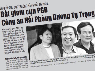 Vụ Dương Chí Dũng - Dương Tự Trọng Vụ Dương Chí Dũng - Dương Tự Trọng