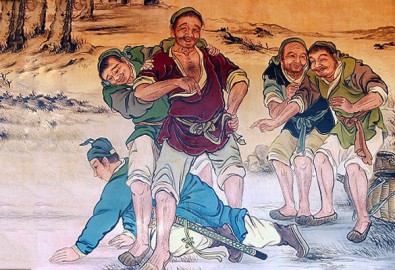 Điển tích Hàn Tín chịu nhục chui háng (Ảnh: internet)