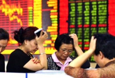 Diễn biến xấu trên thị trường chứng khoán Trung Quốc. Ảnh internet