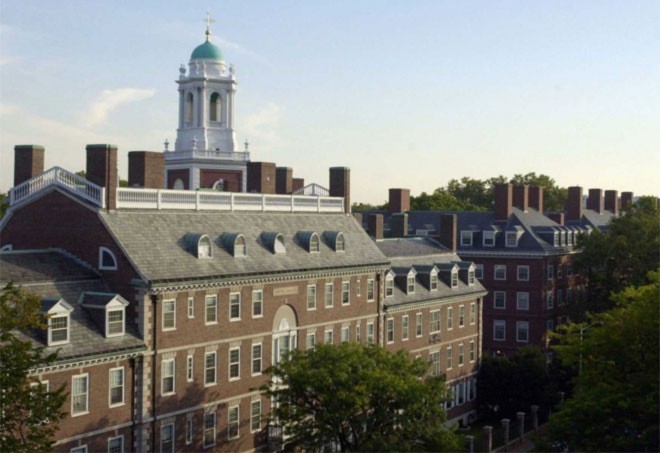<b>1. Đại học Harvard</b><br><br>Quốc gia: Mỹ<br>Xếp hạng trong nước: 1<br>Xếp hạng về chất lượng giáo dục toàn cầu: 1<br>Xếp hạng về công việc của sinh viên sau tốt nghiệp: 1<br>Tổng điểm: 100/100<br><br><i>Nguồn: Center for World University Rankings</i>