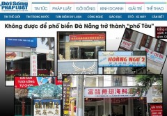 Không được để phố biển Đà Nẵng trở thành phố Tàu ! Ảnh: doisongphapluat