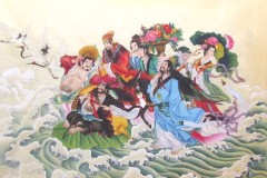 Tranh Bát Tiên (Nguồn: inkdancechinesepaintings.com)