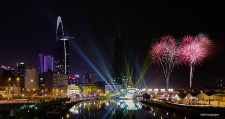 Điểm bắn pháo hoa mừng Tết dương lịch 2016 tại TP Hồ Chí Minh