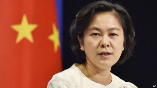 Bà Hoa Xuân Oánh, người phát ngôn Bộ Ngoại giao Trung Quốc, tuyên bố “không chấp nhận cáo buộc vô căn cứ từ phía Việt Nam”.