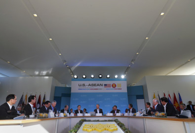 Khung cảnh Hội nghị Cấp cao ASEAN - Mỹ hôm 15-2. Ảnh: Reuters