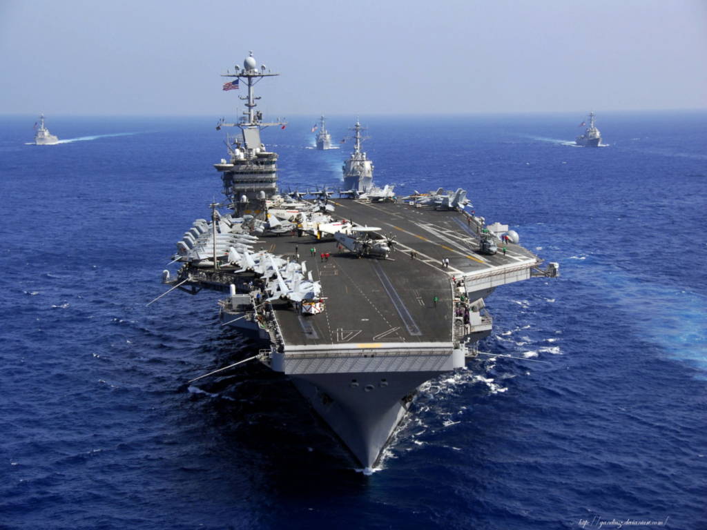 Ngày 19/1/2016, Hải quân Mỹ đang triển khai tàu sân bay USS John C Stennis tới khu vực Tây Thái Bình Dương