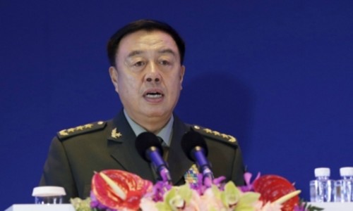 Phó chủ tịch Quân ủy Trung ương Trung Quốc Phạm Trường Long. Ảnh: Reuters.