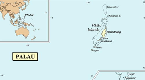 Vị trí Palau. Đồ họa: Wiki Commons.