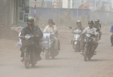 Sức khỏe người dân ảnh hưởng do chất lượng không khí ở Việt Nam không đảm bảo. Ảnh: Lê Hiếu.