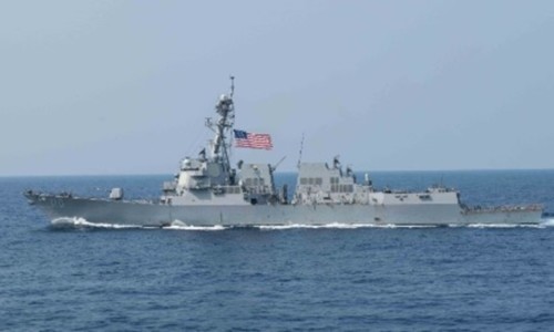 Tàu chiến USS William P. Lawrence. Ảnh: US Navy.