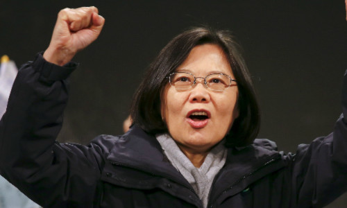 Thái Anh Văn lên nắm quyền tại Đài Loan từ ngày 20/5. Ảnh: Reuters