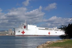 Tàu bệnh viện Mercy được xem là siêu bệnh viện hiện đại trên mặt biển. Ảnh pixabay