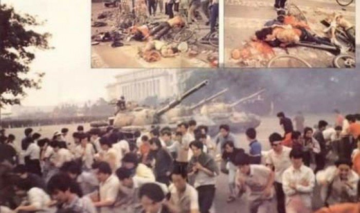 Hình ảnh cuộc thảm sát Thiên An Môn. (Ảnh: Internet)