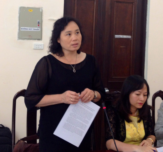 Bà Nguyễn Thúy Anh, Trưởng Ban Hợp tác quốc tế: “Trí thức cần môi trường làm việc chuyên nghiệp”. Ảnh vusta.vn