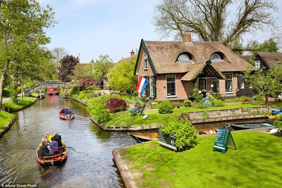 Popular destination: Unsurprisingly the stunning village lures many tourists who are keen to witness the settlement for themselves