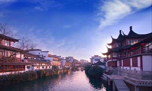 Sông Tần Hoài ở Nam Kinh. Ảnh kienthuc.net.vn