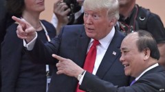 Ông Trump và Thủ tướng Việt Nam Nguyễn Xuân Phúc gặp lại nhau tại hội nghị thượng đỉnh G20 ở Đức hôm 8/7.