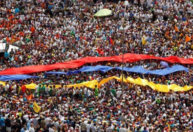 Biểu tình tạiVenezuela hồi tháng 4