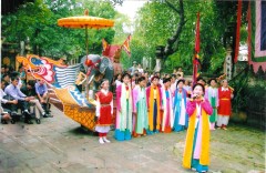 Một cảnh hát chèo. Ảnh thanglong.gocom.vn