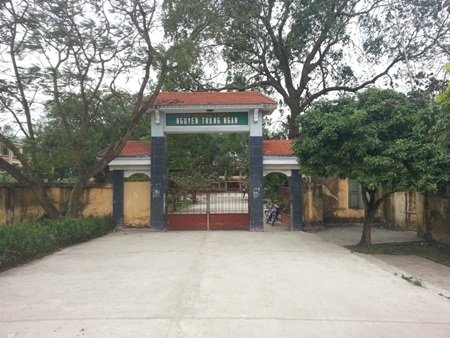 Ngôi trường mang tên Nguyễn Trung Ngạn ở Ân Thi. (Ản từ http://baohungyen.vn