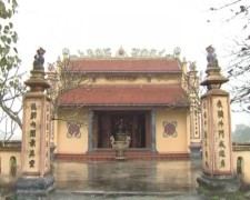 Đền thờ Phạm Đình Trọng tại làng Khinh Dao, xã An Thông, An Dương, Hải phòng.