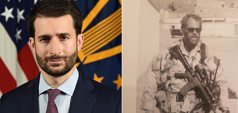 Ảnh kết hợp: Ezra Cohen-Watnick (trái) – được cho là thủ lĩnh của tổ chức “Q” và Chris Miller khi còn trong lực lượng đặc nhiệm chống khủng bố. (Ảnh qua TH)