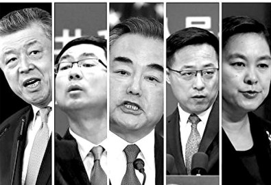 Các nhà ngoại giao "chiến lang" của Đảng Cộng sản Trung Quốc. (Epoch Times tổng hợp)