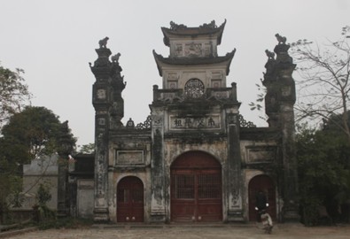 Đền thờ Sĩ Nhiếp. (Ảnh từ kienthuc.net.vn)
