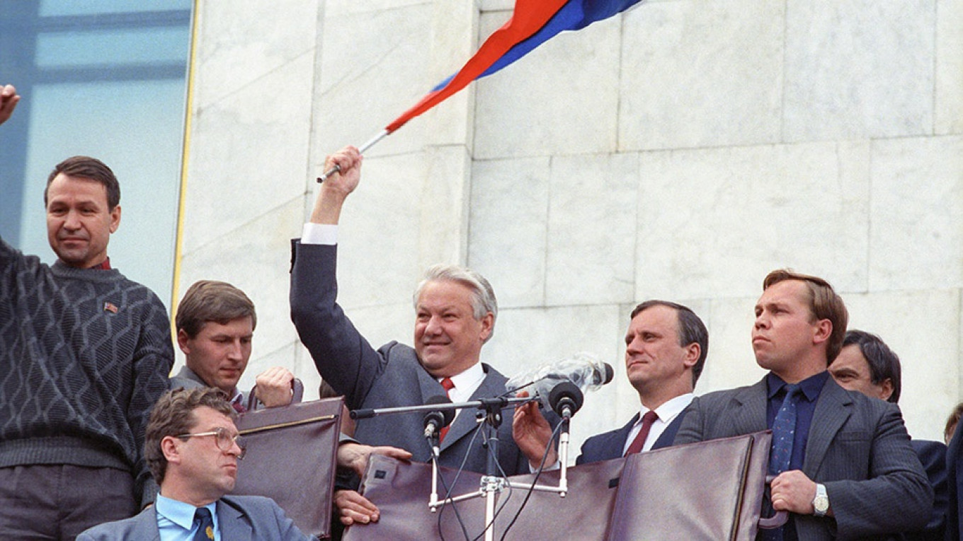 Tổng thống Nga Yeltsin năm 1991. (Ảnh wikipdedia/ CC BY SA 4.0)