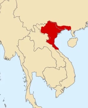 Bản đồ lãnh thổ nước Vạn Xuân. (Tranh: I Love Triệu Đà, Wikipedia, CC0 1.0)